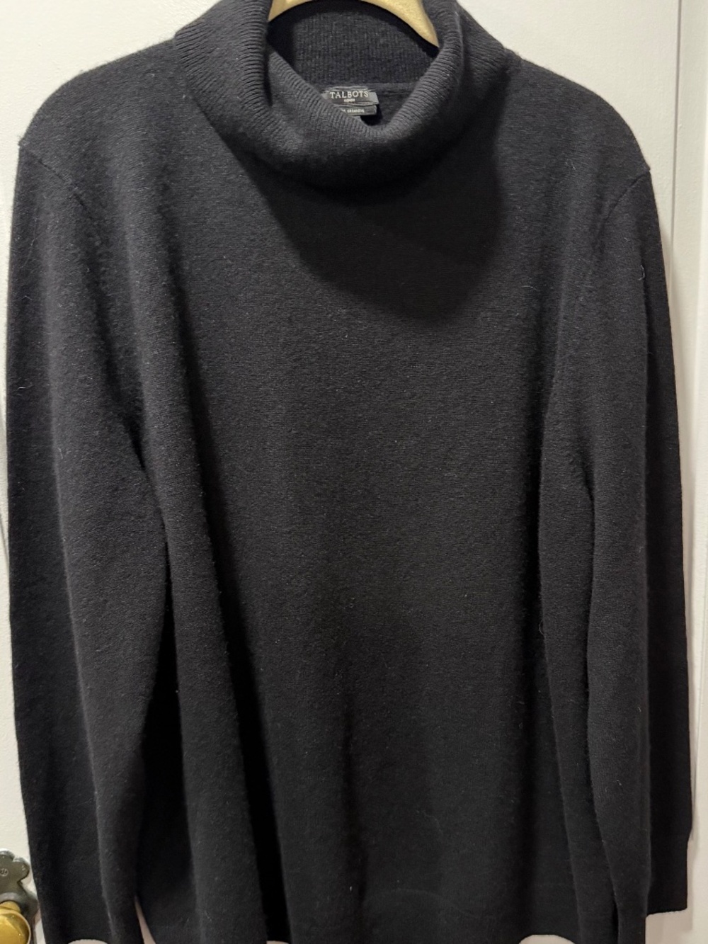 Talbots Perfect Cashmere Turtleneck Black 3X